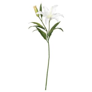 White artificial lily flower for home decor and events.