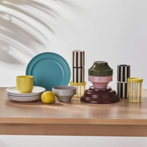 SPJUTLILJA 3-piece serving set, mixed colours - Image 8